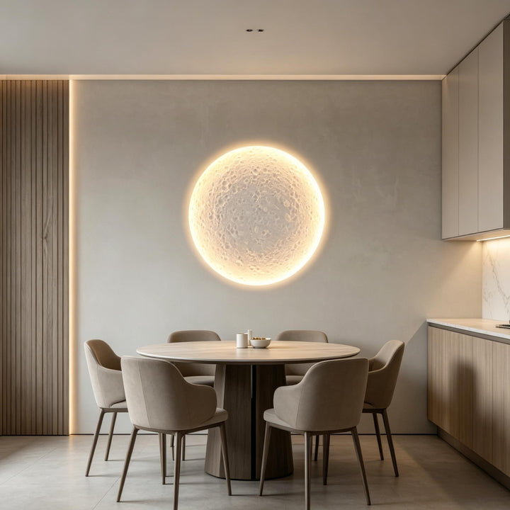 Recessed Lunar Plaster Wall Sconce 2