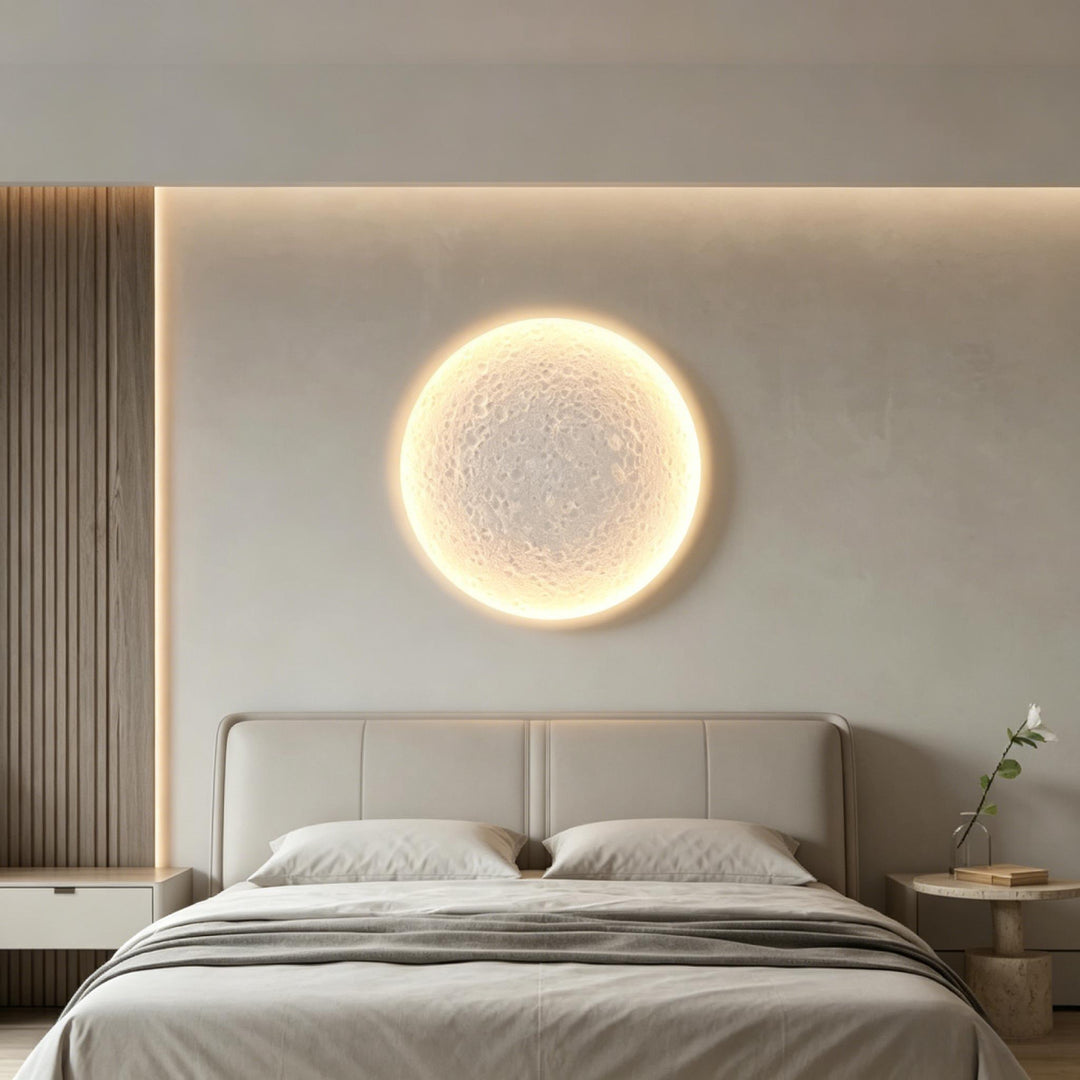 Recessed Lunar Plaster Wall Sconce 3