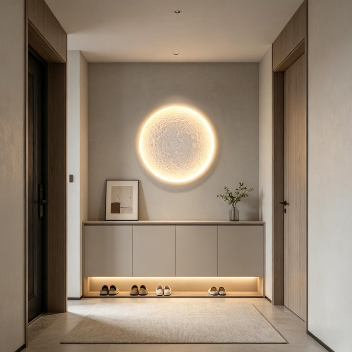 Recessed Lunar Plaster Wall Sconce 4