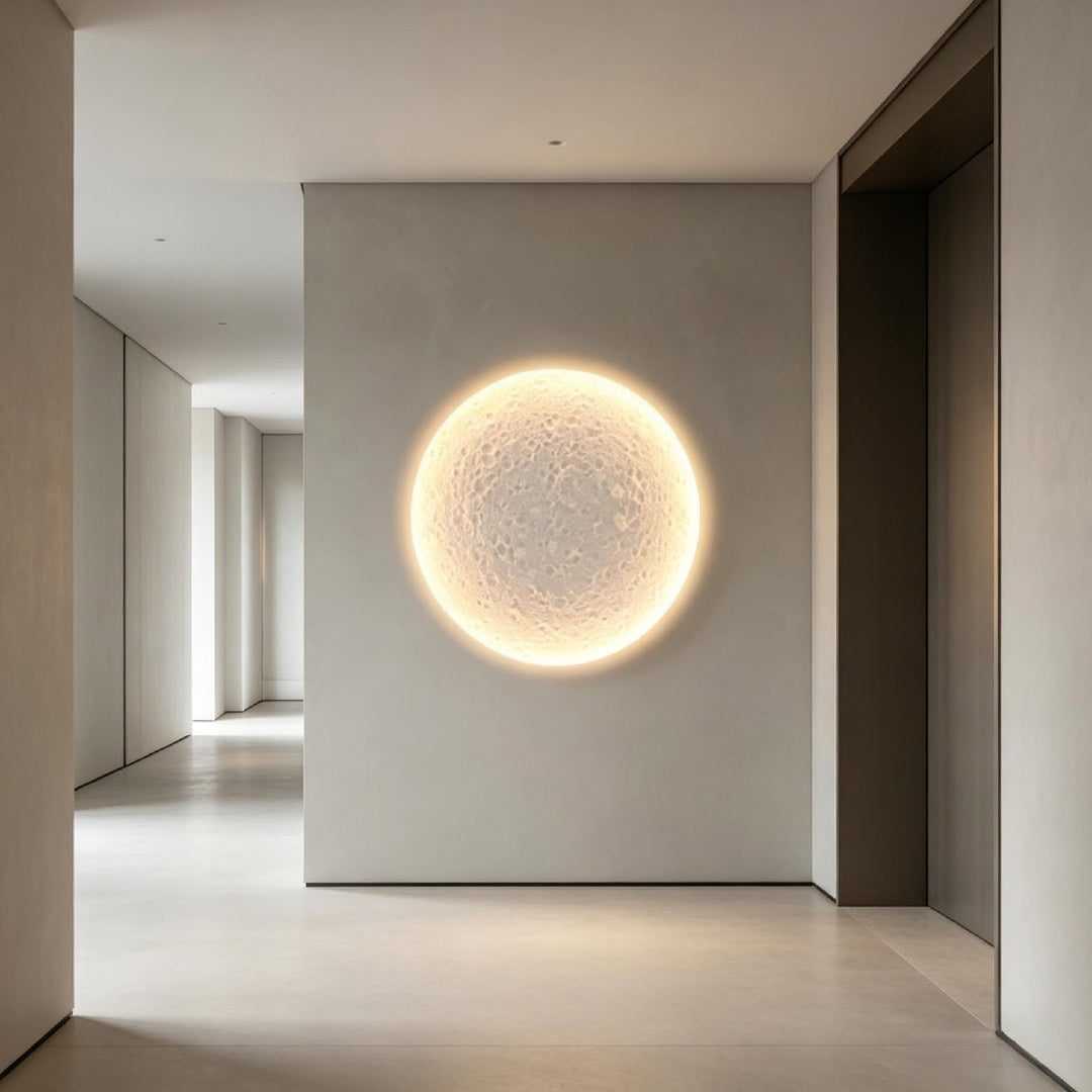 Recessed Lunar Plaster Wall Sconce 7