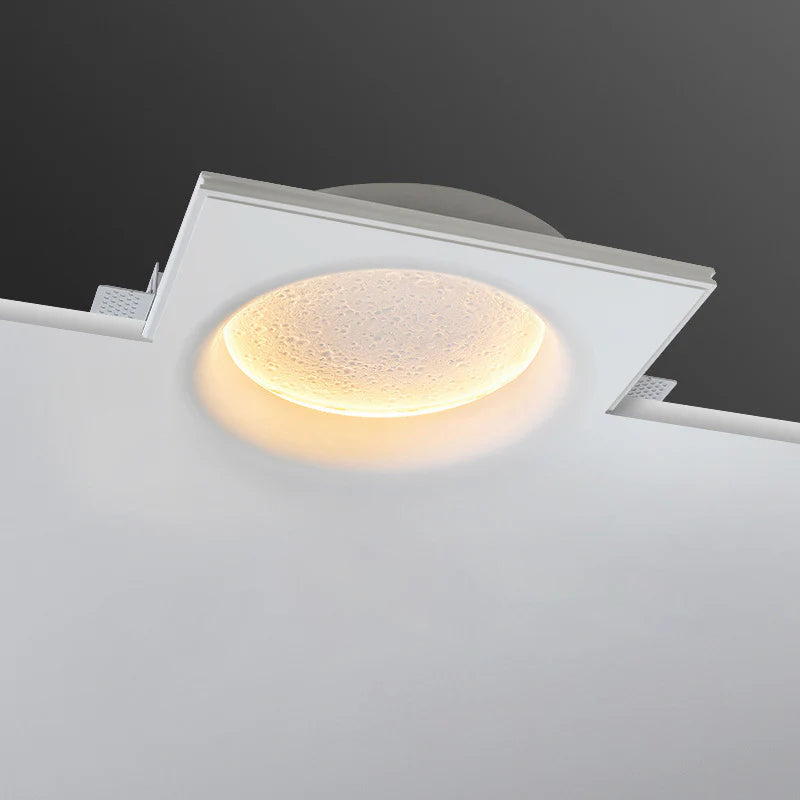 Recessed Lunar Plaster Wall Sconce 9
