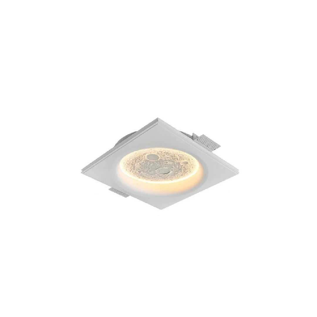 Recessed Moon Plaster Wall Lamp 16
