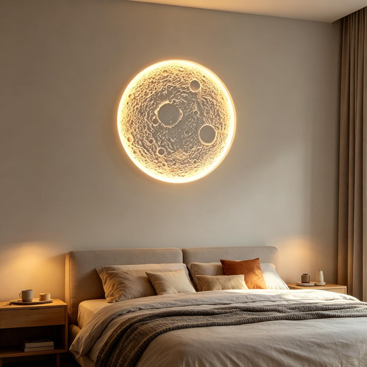 Recessed Moon Plaster Wall Lamp 2