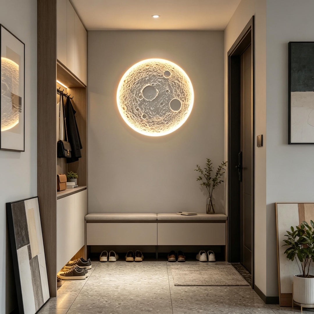 Recessed Moon Plaster Wall Lamp 3