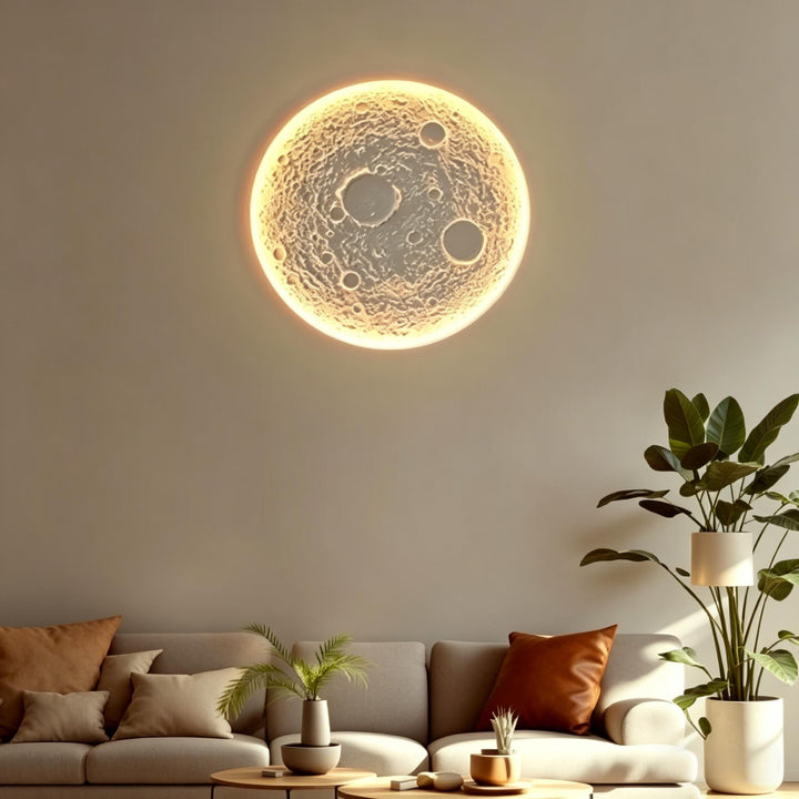 Recessed Moon Plaster Wall Lamp 4