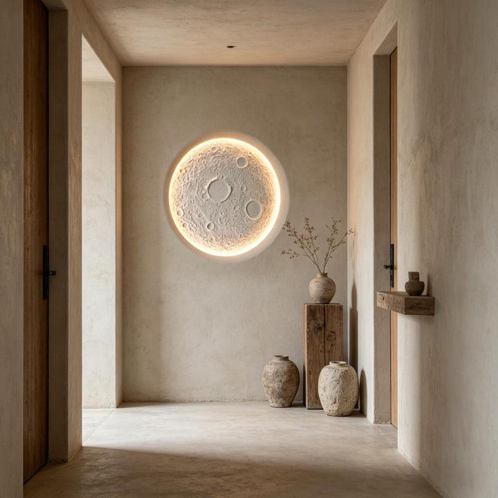 Recessed Moon Plaster Wall Lamp 5
