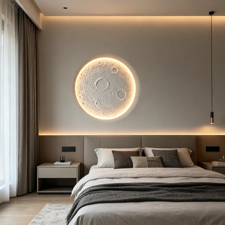Recessed Moon Plaster Wall Lamp 7