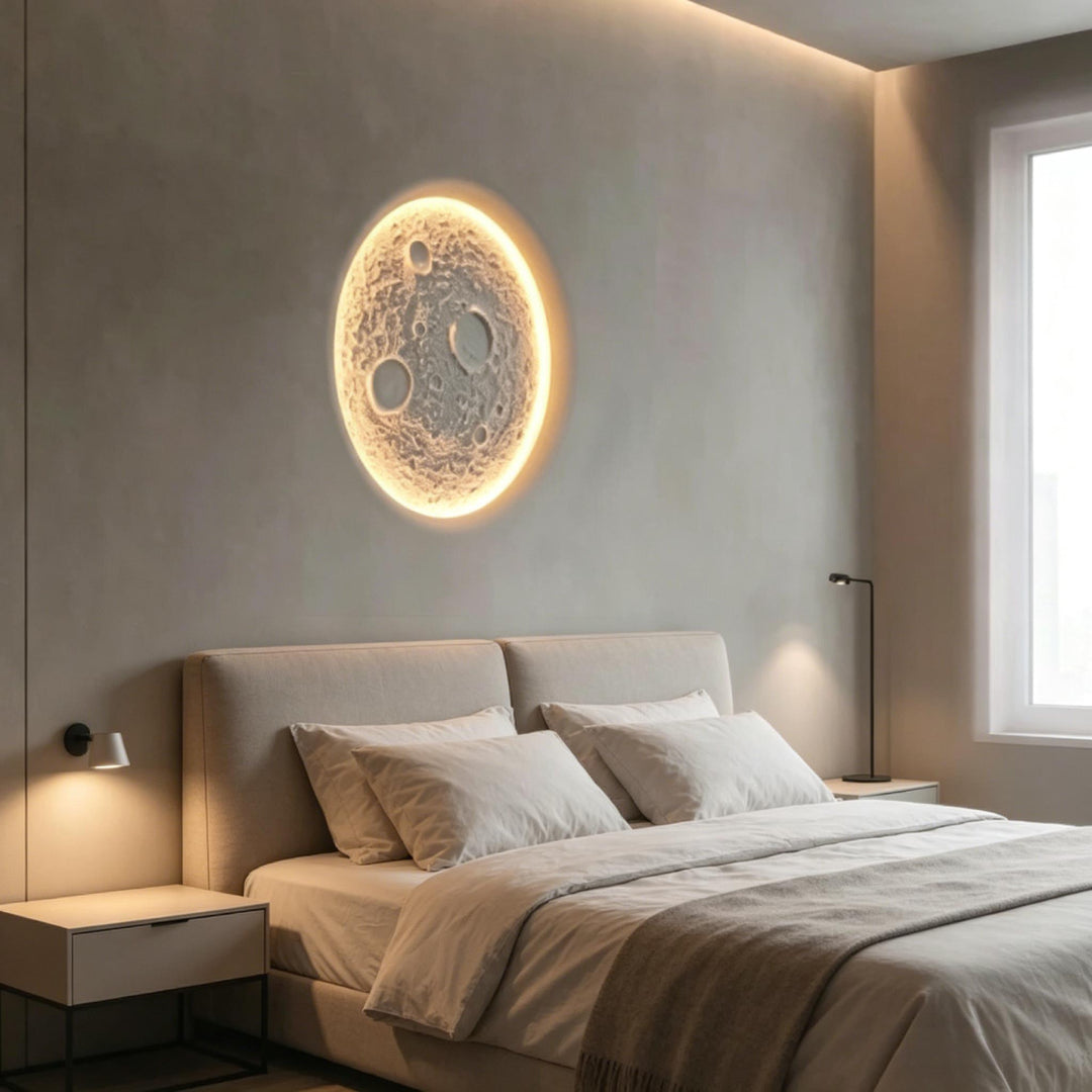Recessed Moon Plaster Wall Lamp 9