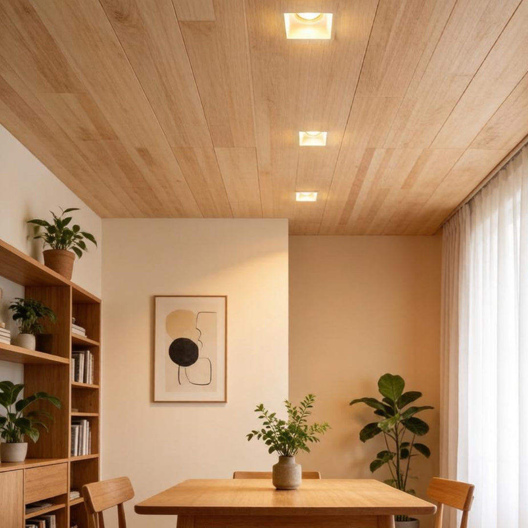 Recessed Square Plaster Ceiling Lamp 9