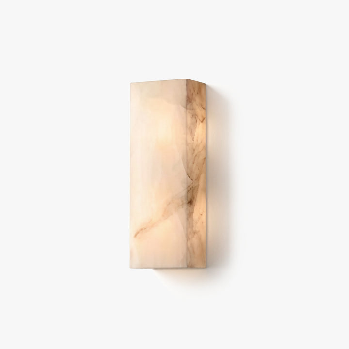 Rectangular Alabaster Wall Sconce 1
