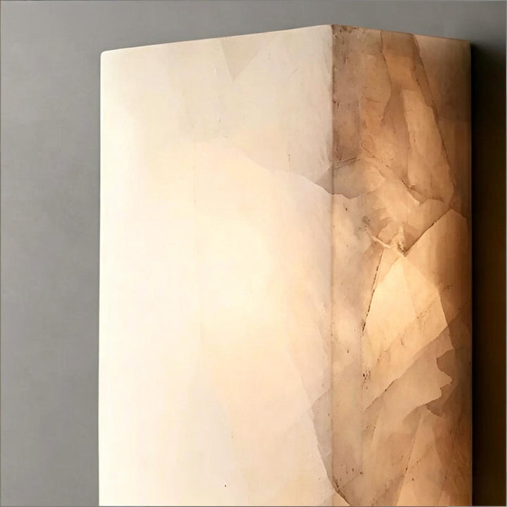 Rectangular Alabaster Wall Sconce 13