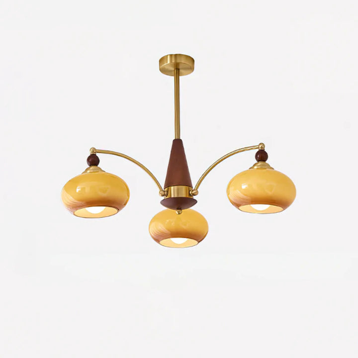 Retro Amber Chandelier
