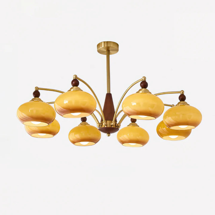 Retro Amber Chandelier