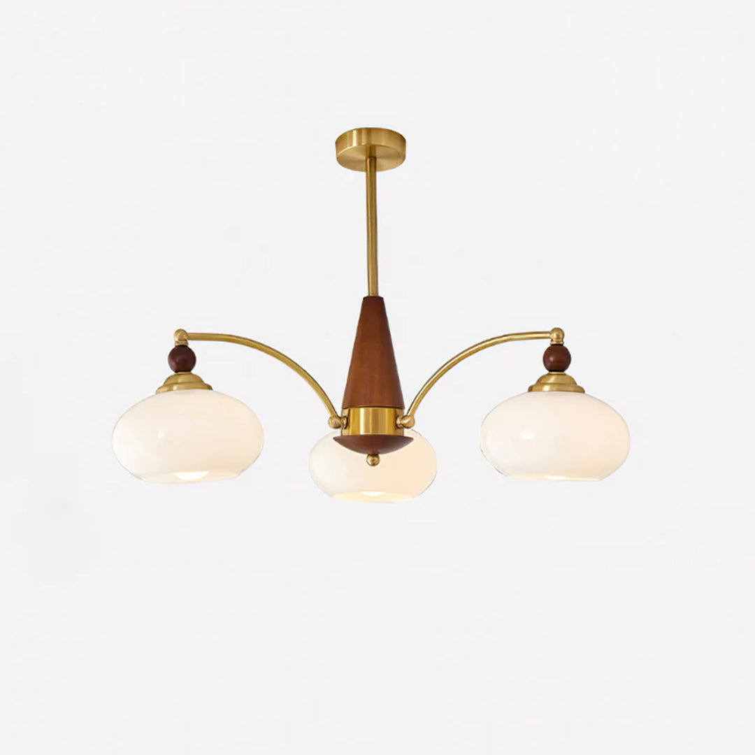 Retro Amber Chandelier