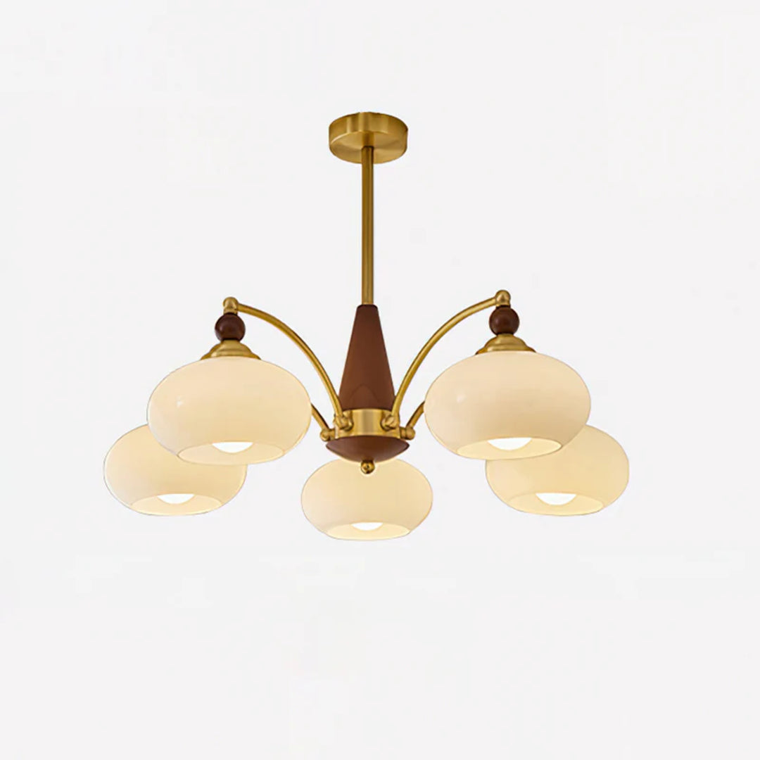 Retro Amber Chandelier