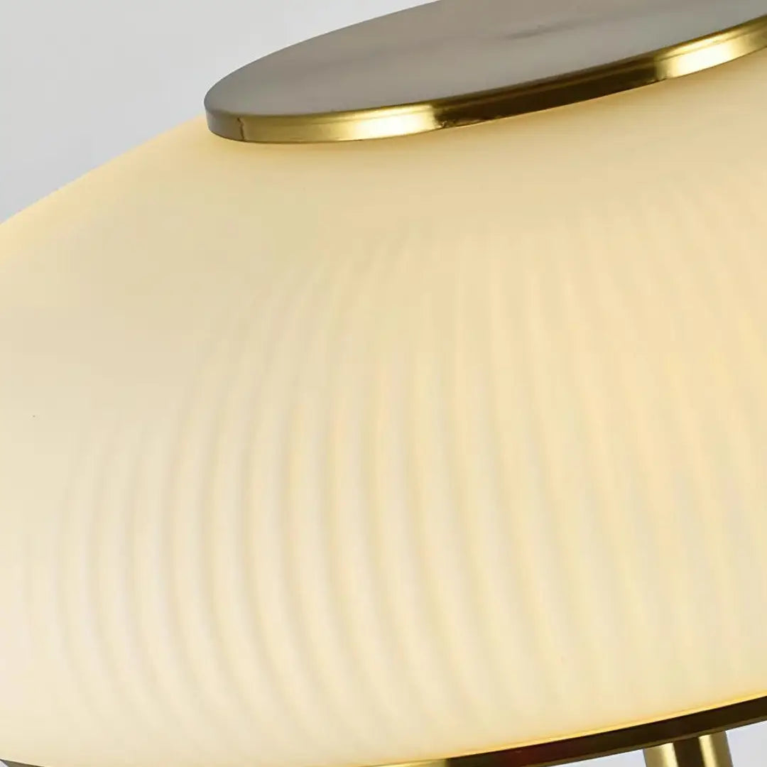 Retro Pleated Glass Floor Lamp 12
