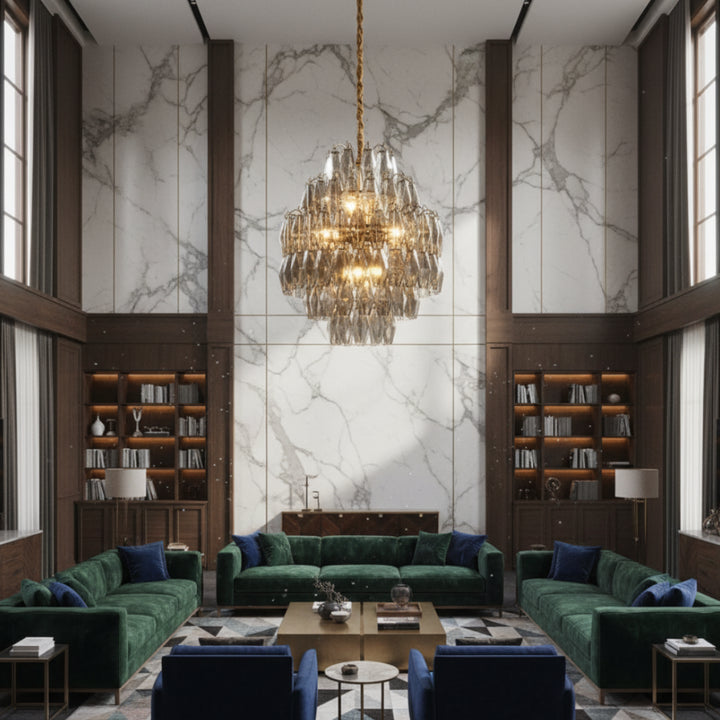 Rhombia Smoke Gray Chandelier 2