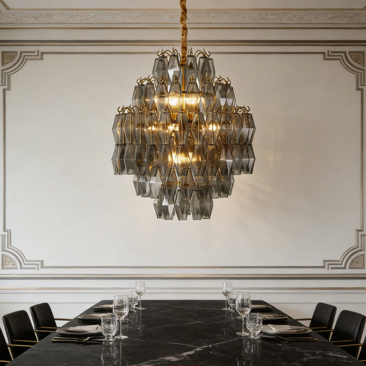 Rhombia Smoke Gray Chandelier 3