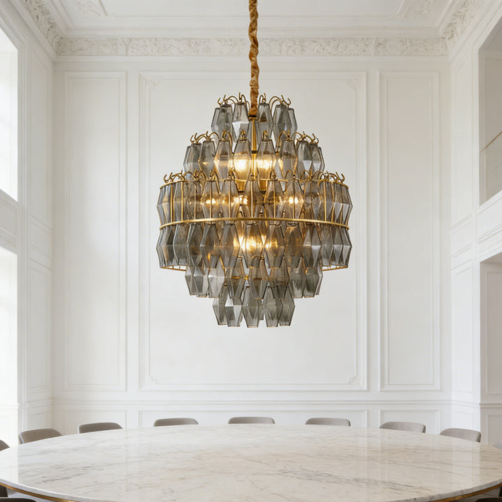 Rhombia Smoke Gray Chandelier 5