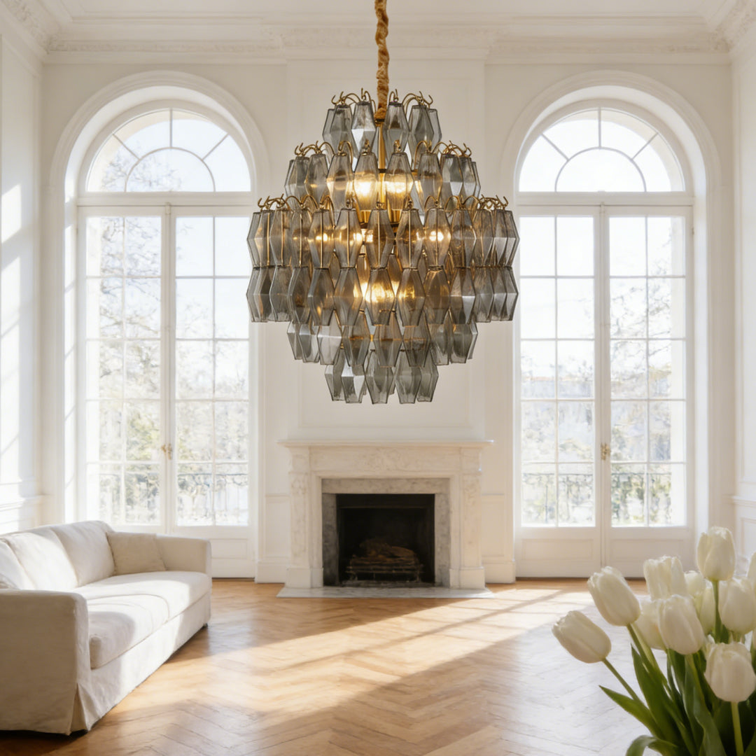 Rhombia Smoke Gray Chandelier 6