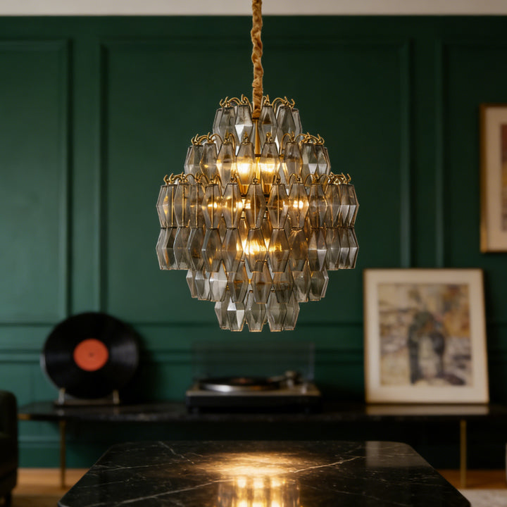 Rhombia Smoke Gray Chandelier 7
