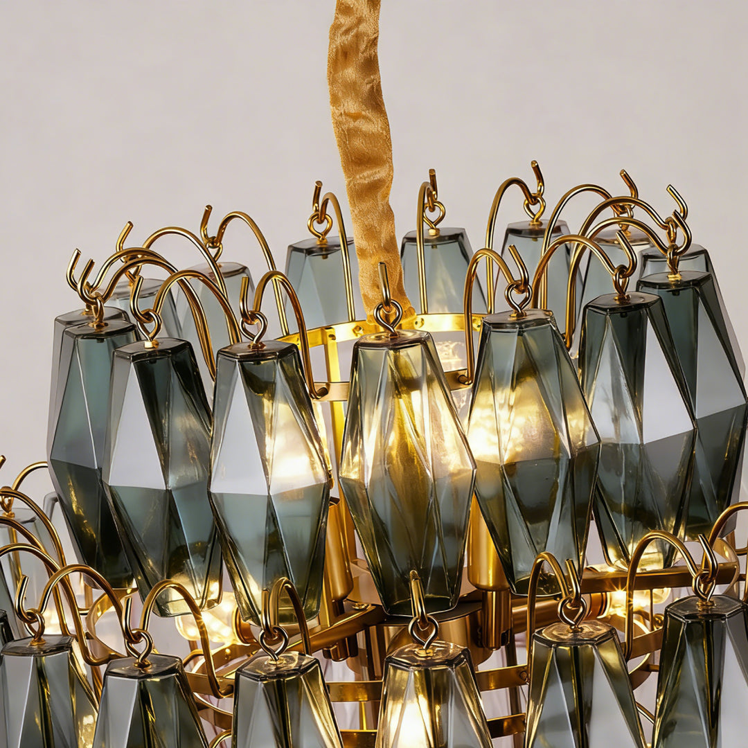 Rhombia Smoke Gray Chandelier 9