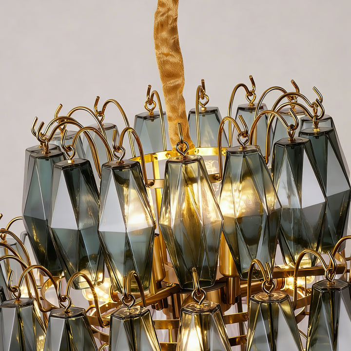 Rhombia Smoke Gray Chandelier 9