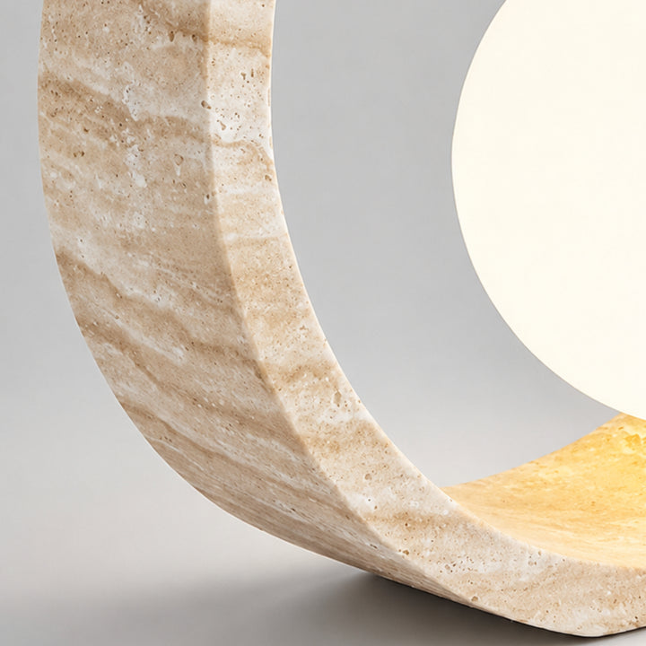 Rivorla Travertine Ring Table Lamp 8