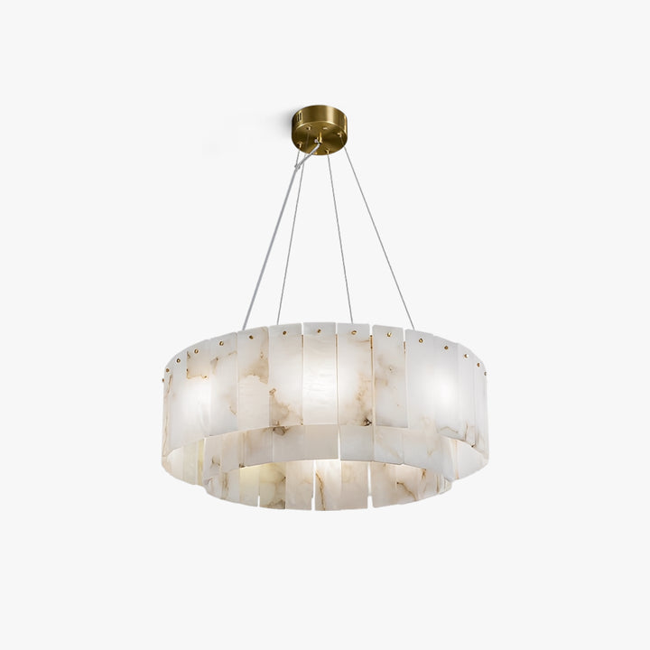 Lustre en albâtre de roche