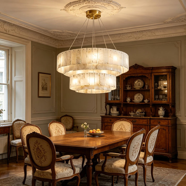 Rock Alabaster Chandelier 24