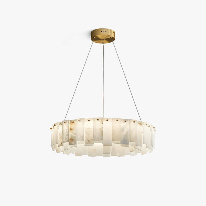 Lustre en albâtre de roche