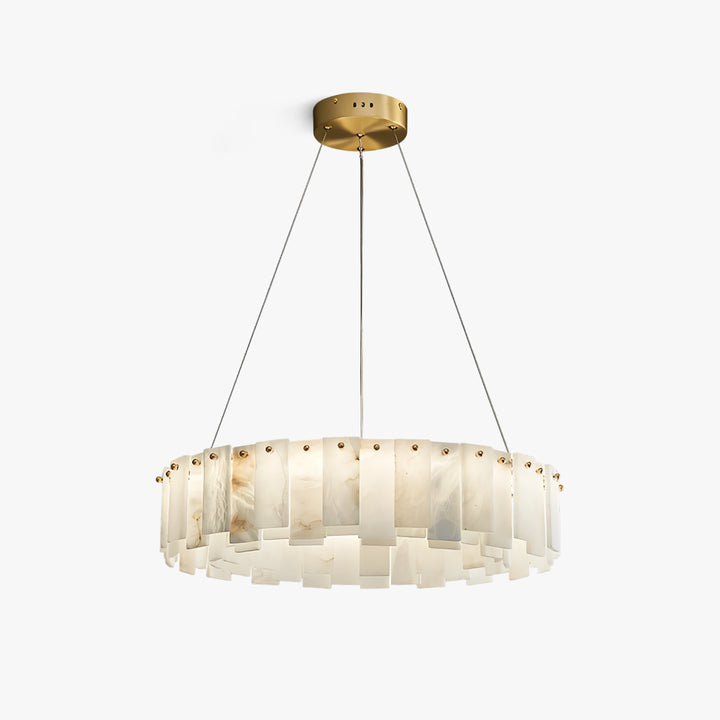 Lustre en albâtre de roche