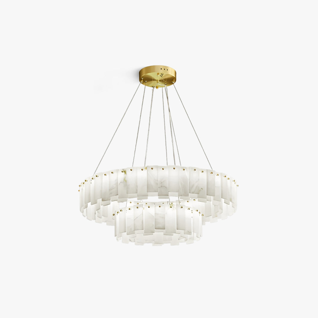 Lustre en albâtre de roche