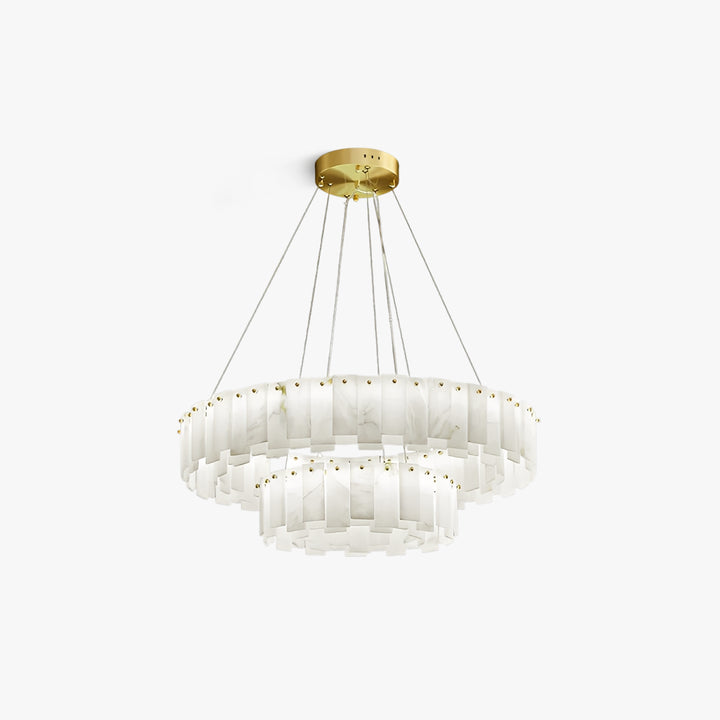 Lustre en albâtre de roche