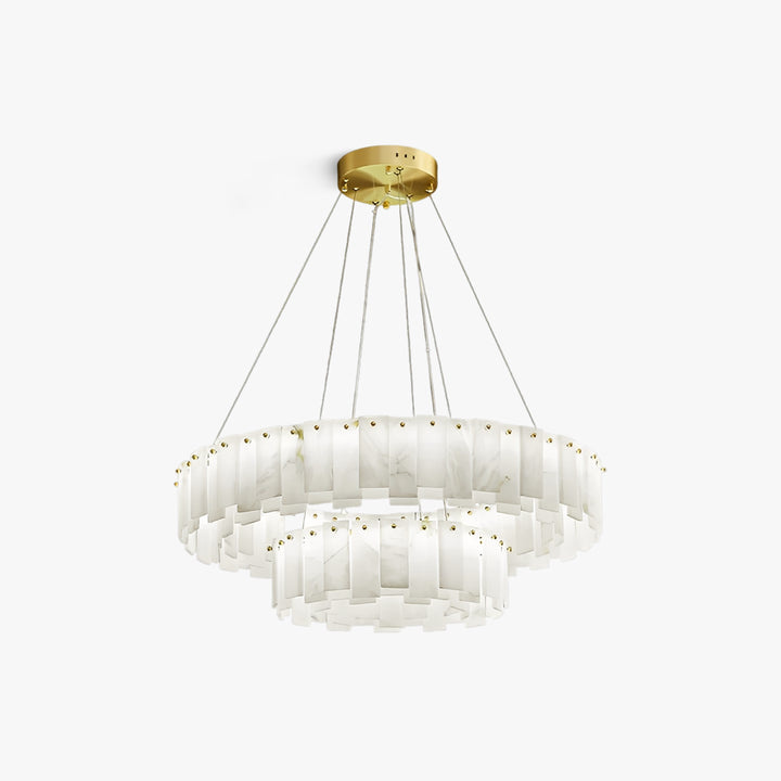 Lustre en albâtre de roche