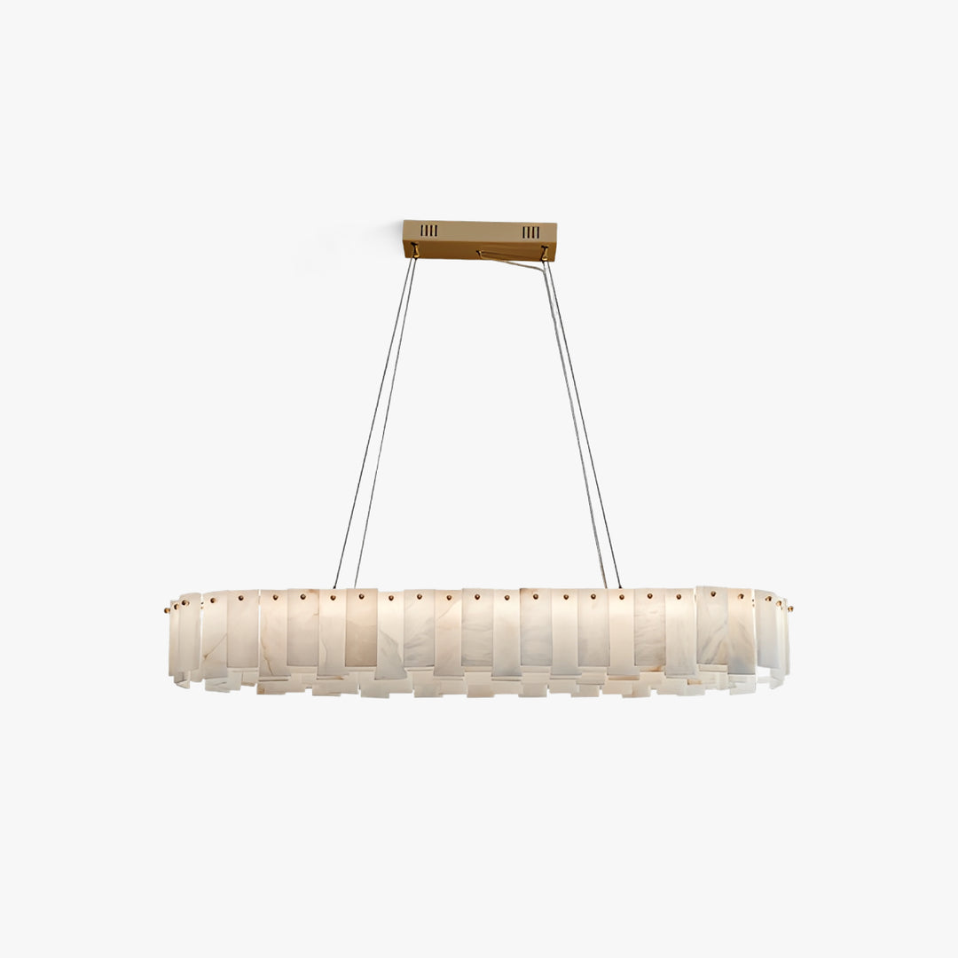 Lustre en albâtre de roche