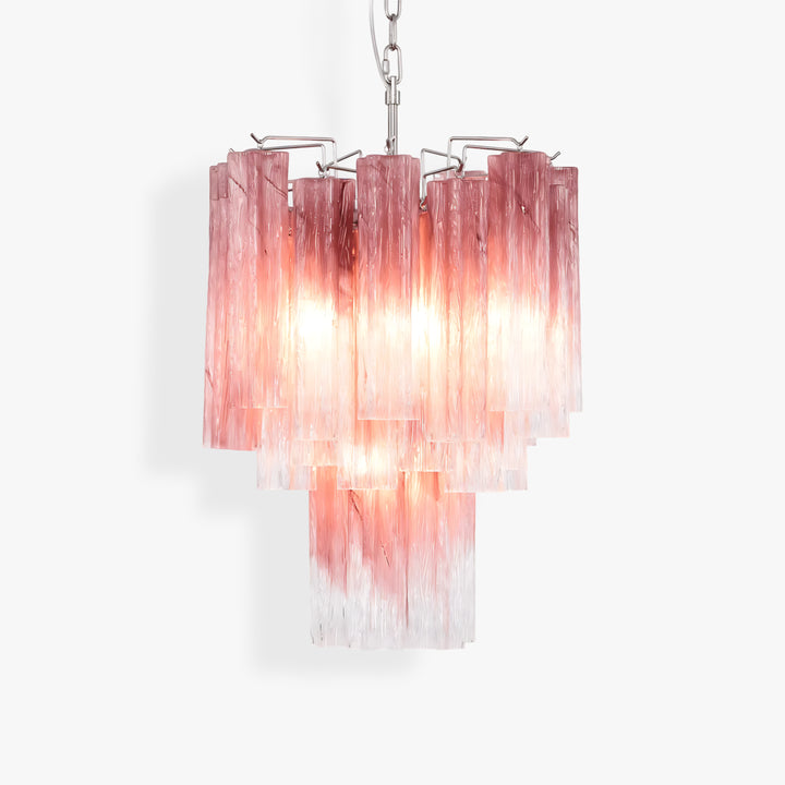 Rosa Murano Glass Chandelier 1