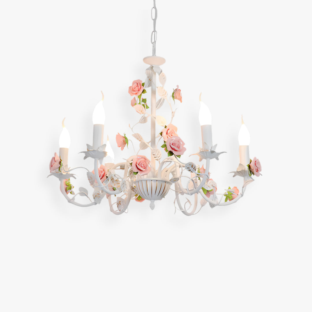Rose Candle Chandelier 1