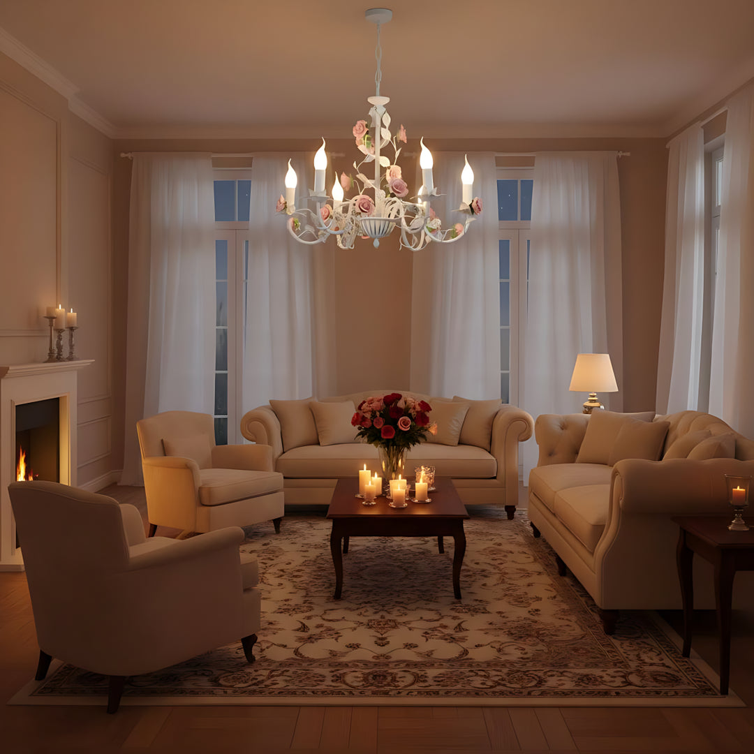 Rose Candle Chandelier 11