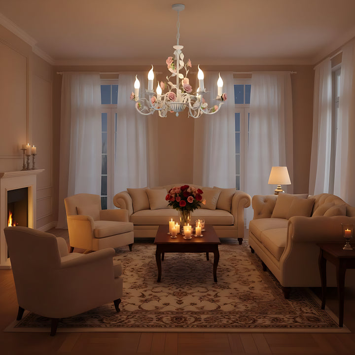 Rose Candle Chandelier 11