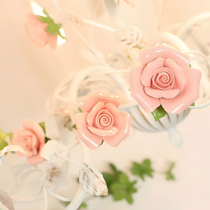 Rose Candle Chandelier 14