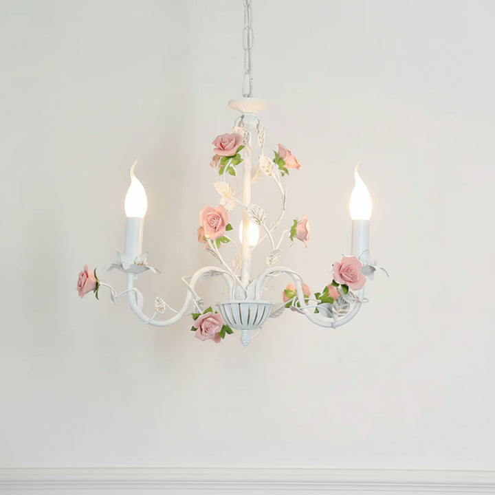 Rose Candle Chandelier 2