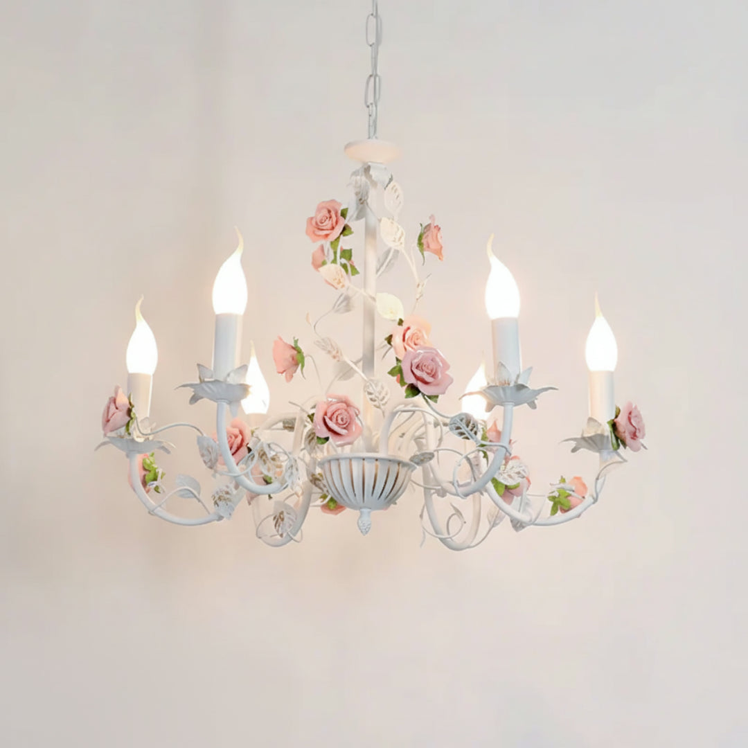 Rose Candle Chandelier 3