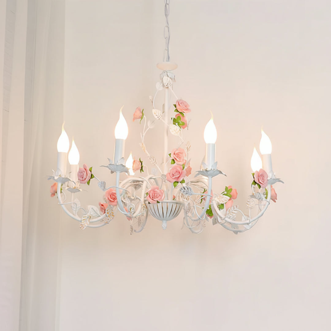 Rose Candle Chandelier 4