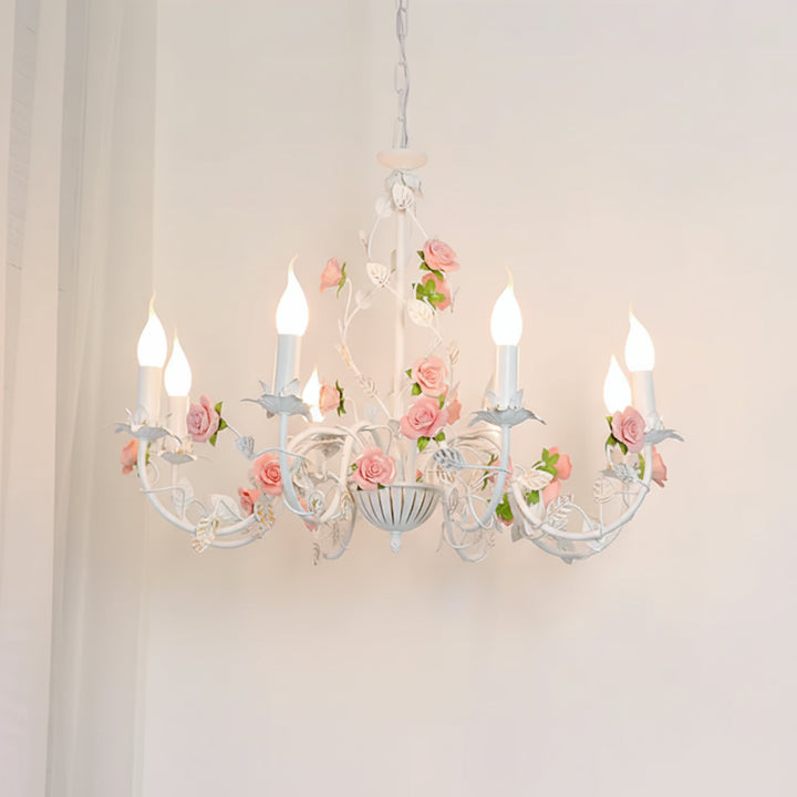 Rose Candle Chandelier 4