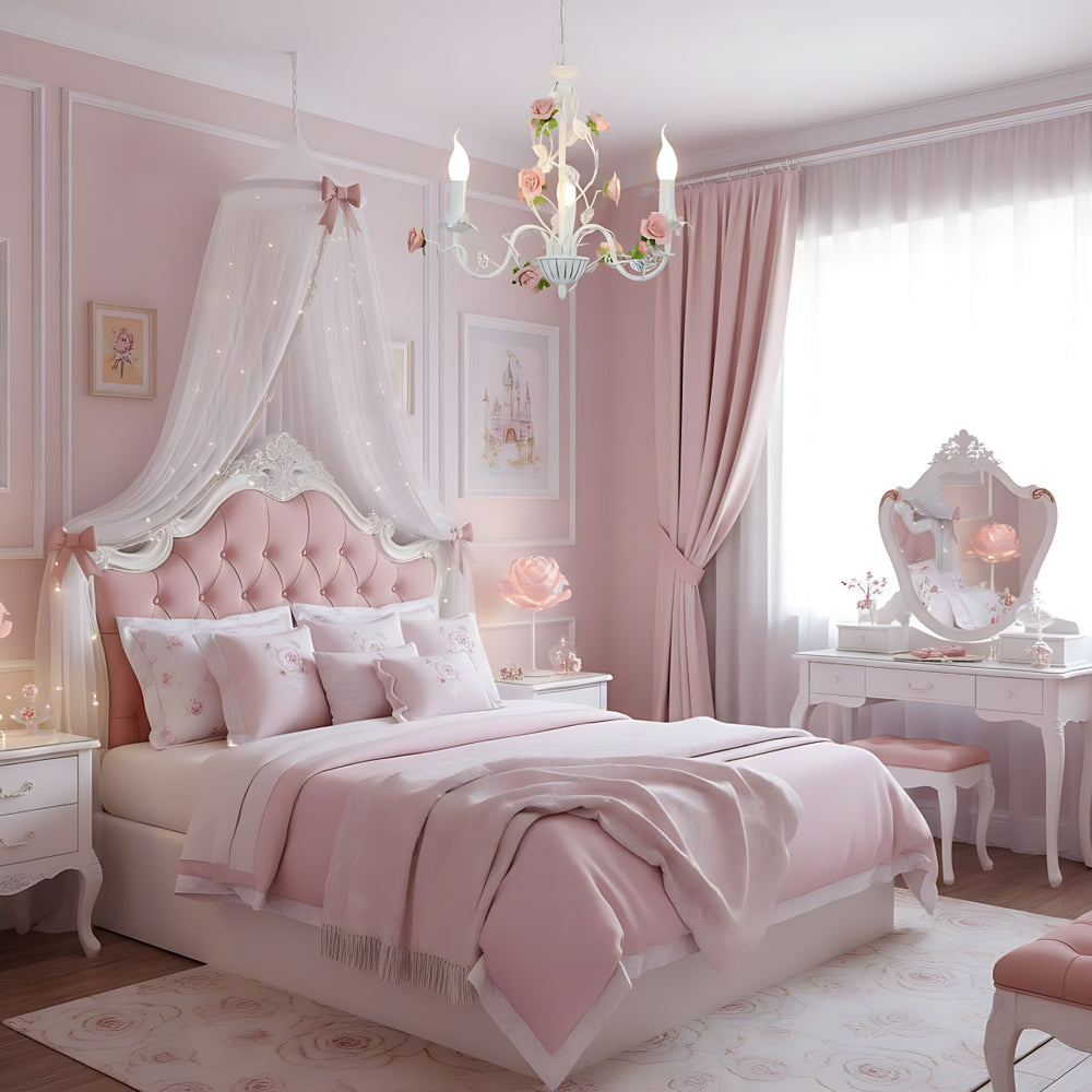 Rose Candle Chandelier 7