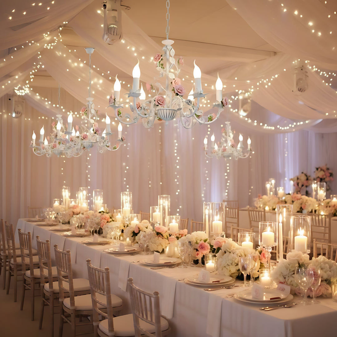 Rose Candle Chandelier 9