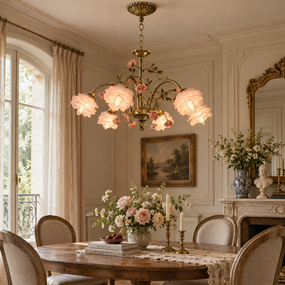 Rosmielle Floral Chandelier 4