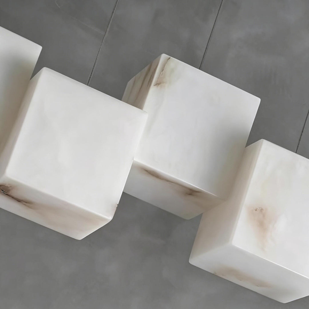 Rotation Alabaster Box Chandelier 3