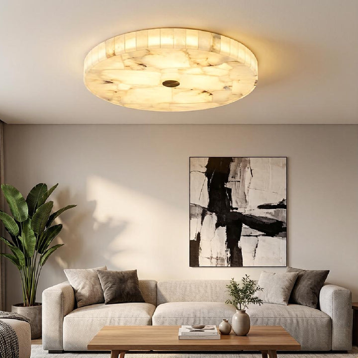 Round Alabaster Ceiling Lamp 13